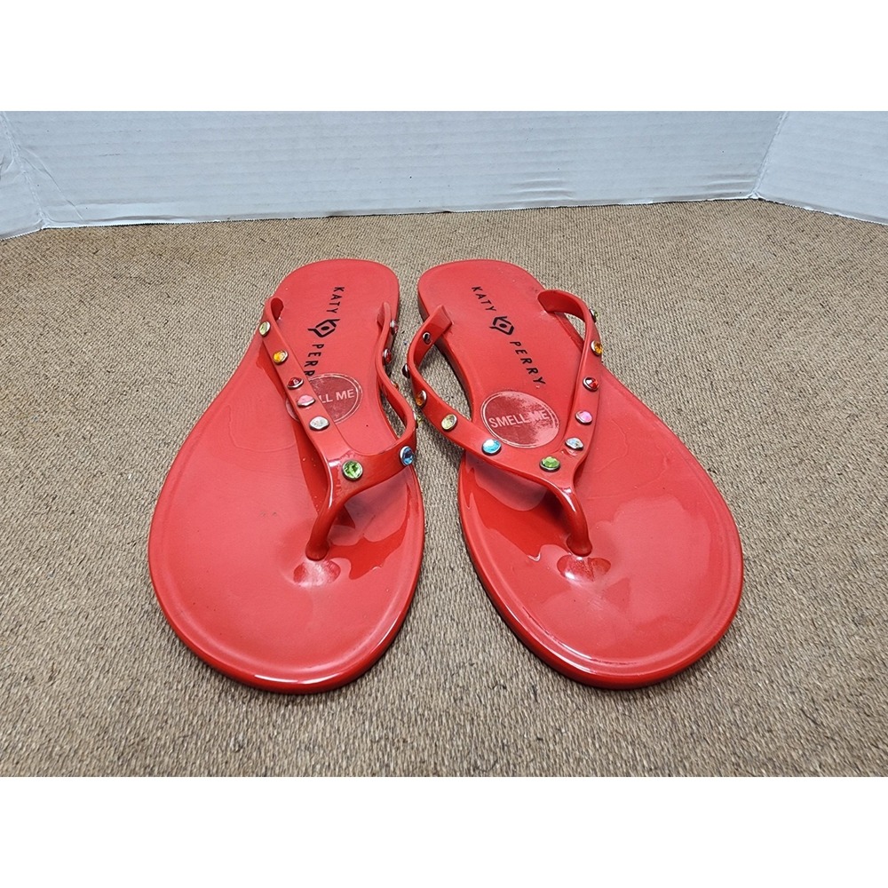 Katy Perry The Geli Gem Flip Flops Oasis Pink Size 6